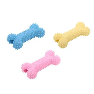 Brinquedo Mordedor para Cães Anti-Estresse Osso Cravo