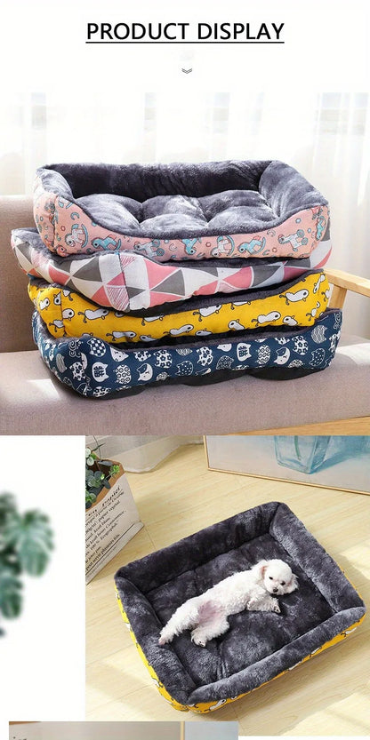 Cama Pet Sofá Acolchoada de Inverno para Cães e Gatos