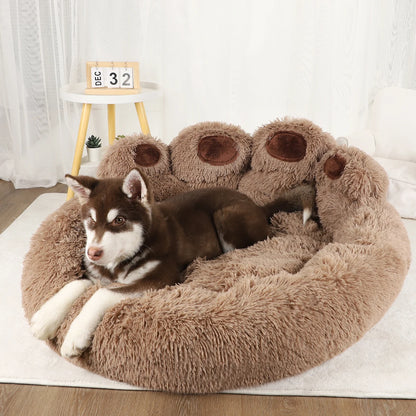 Cama Pet Felpuda de Inverno para Cães e Gatos