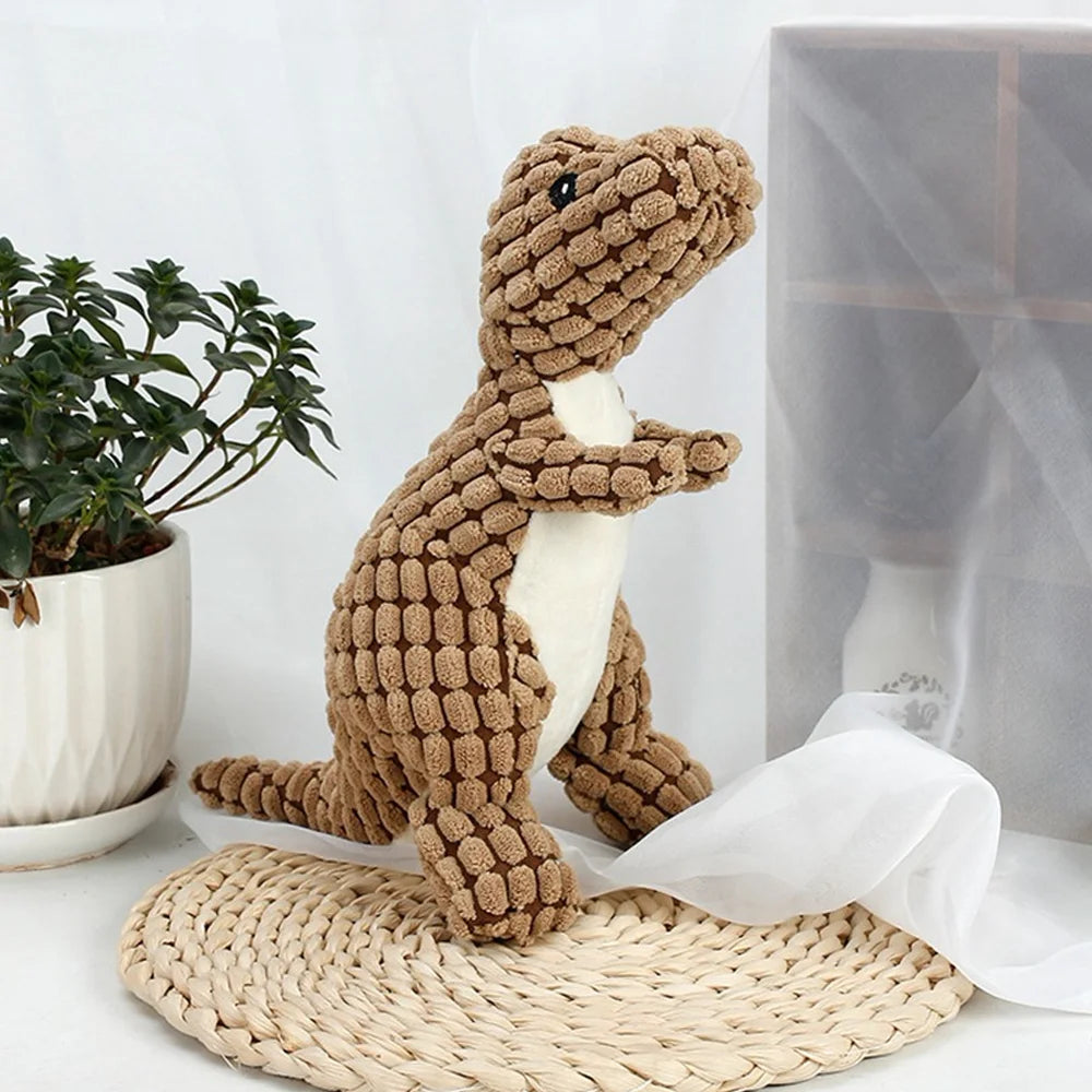 Brinquedo Dinossauro de Pelúcia para Cães e Gatos