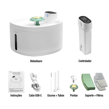 Fonte de Água Automática Sem Fio 2,6L para Gatos