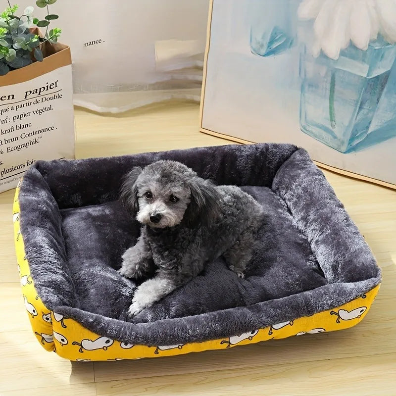 Cama Pet Sofá Acolchoada de Inverno para Cães e Gatos