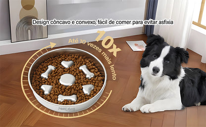 Comedouro Inox Antiengasto Pet