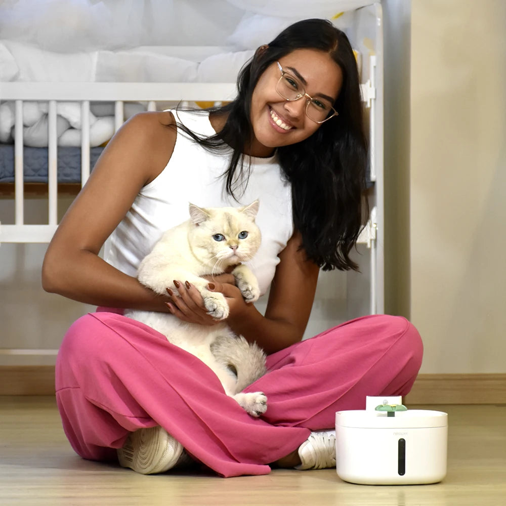 Fonte de Água Automática Sem Fio 2,6L para Gatos