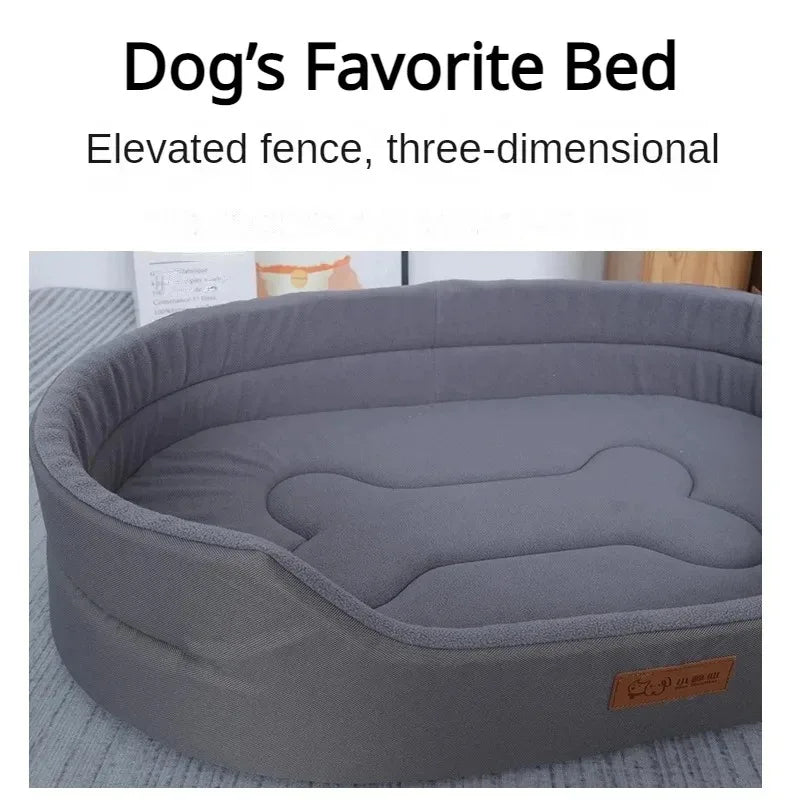 Cama Pet Acolchoada de Inverno para Cães e Gatos