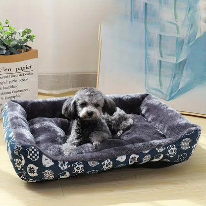 Cama Pet Sofá Acolchoada de Inverno para Cães e Gatos