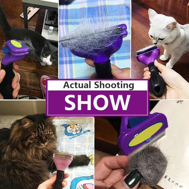 Escova Removedora de Pelos Pet para Cães e Gatos