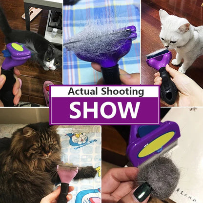 Escova Removedora de Pelos Pet para Cães e Gatos