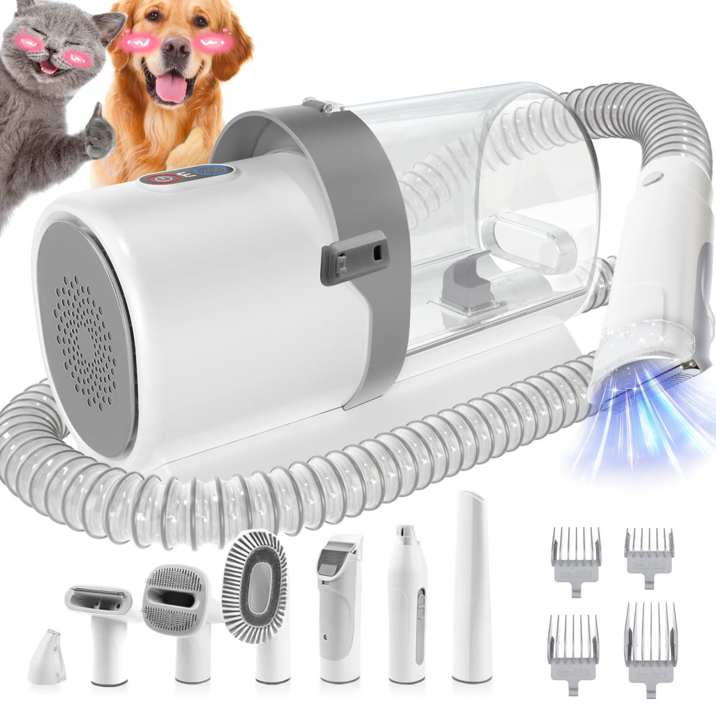 Aspirador de Pelos Pet com Kit de Grooming