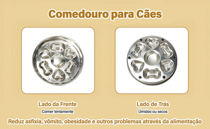 Comedouro Inox Antiengasto Pet