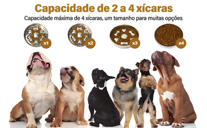 Comedouro Inox Antiengasto Pet