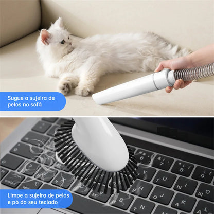 Aspirador de Pelos Pet com Kit de Grooming