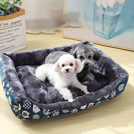 Cama Pet Sofá Acolchoada de Inverno para Cães e Gatos