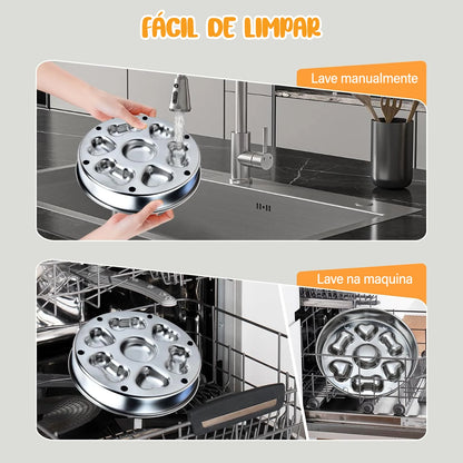 Comedouro Inox Antiengasto Pet