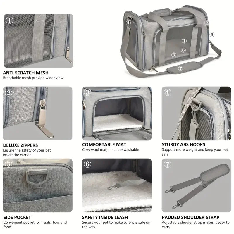 Mochila Pet Ventilada para Transporte