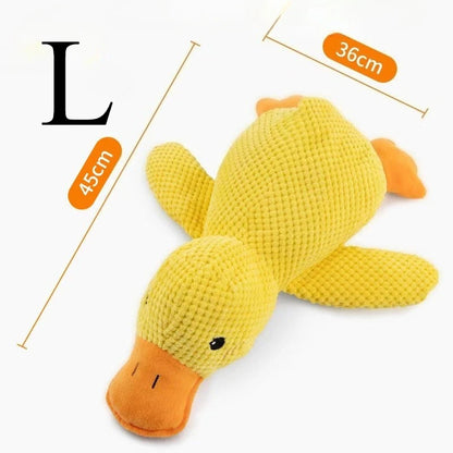 Brinquedo de Pato de Pelúcia com Som para Cães