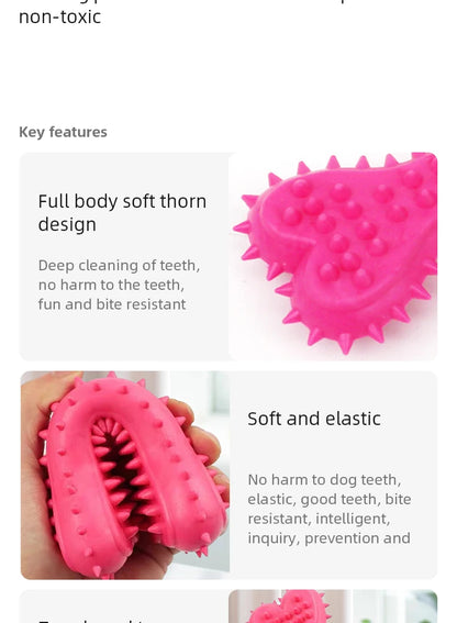 Osso Mastigável de Borracha para Cães Pequenos