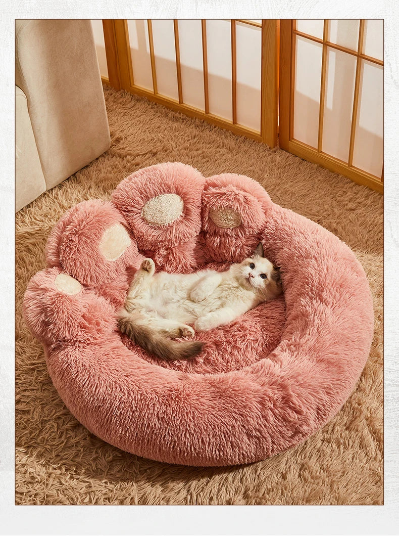 Cama Pet Felpuda de Inverno para Cães e Gatos