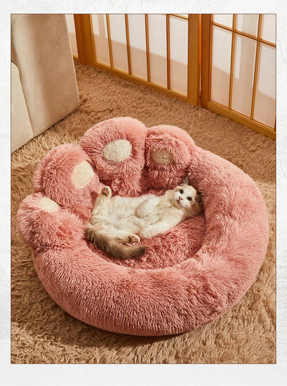 Cama Pet Felpuda de Inverno para Cães e Gatos