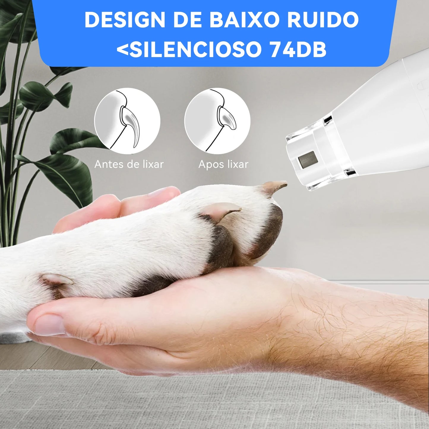 Aspirador de Pelos Pet com Kit de Grooming